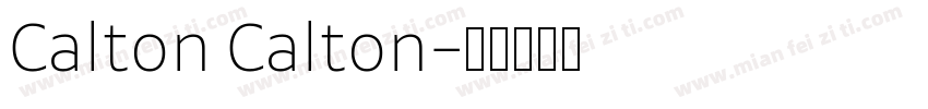 Calton Calton字体转换